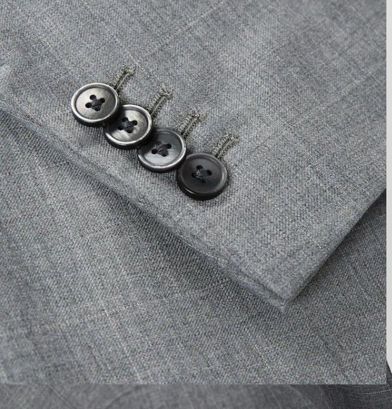 MANGO MAN - Szara Marynarka w Kratę Windowpane - Bez Konstrukcji