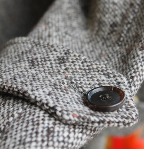 HERSE 1868 – Beżowy Raglanowy Płaszcz Dwurzędowy – 100% Wool (44-56)