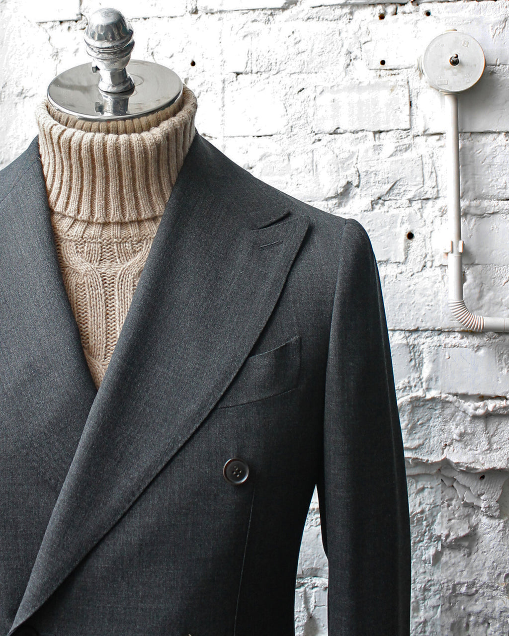 SUITSUPPLY - GRAFITOWA Marynarka DWURZĘDOWA – HAVANA – 100% wool (TRAVELLER) BY CERRUTI (48, 48long, 48 short)