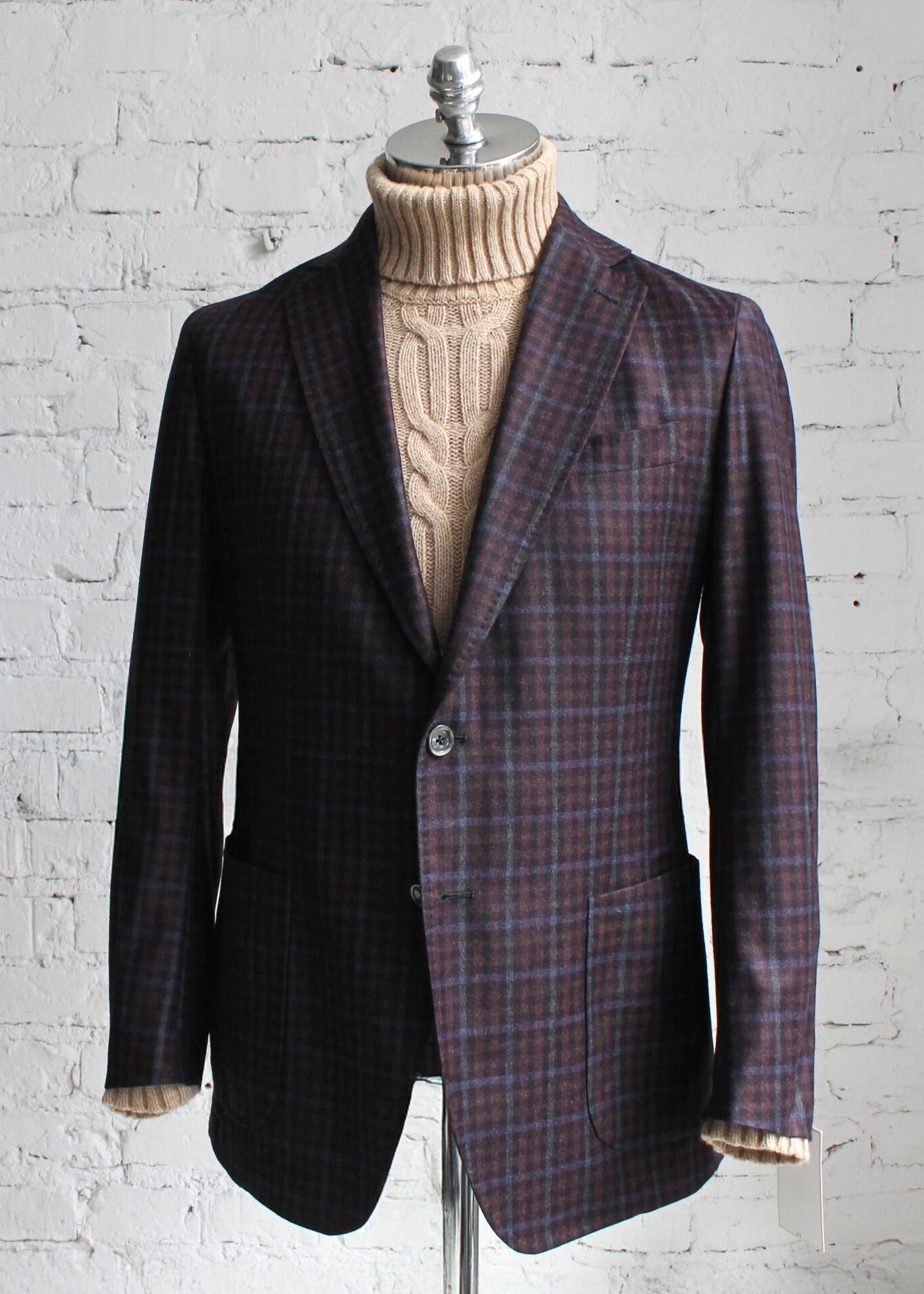 TOMBOLINI - ULTRA-LEKKA Włoska Marynarka flanelowa – 100% wool (50)