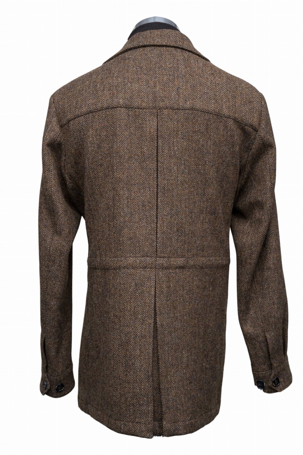 POSZETKA - Lekka Kurtka Tweedowa w Jodełkę - Urban Jacket - 100% Wool (54, 56)