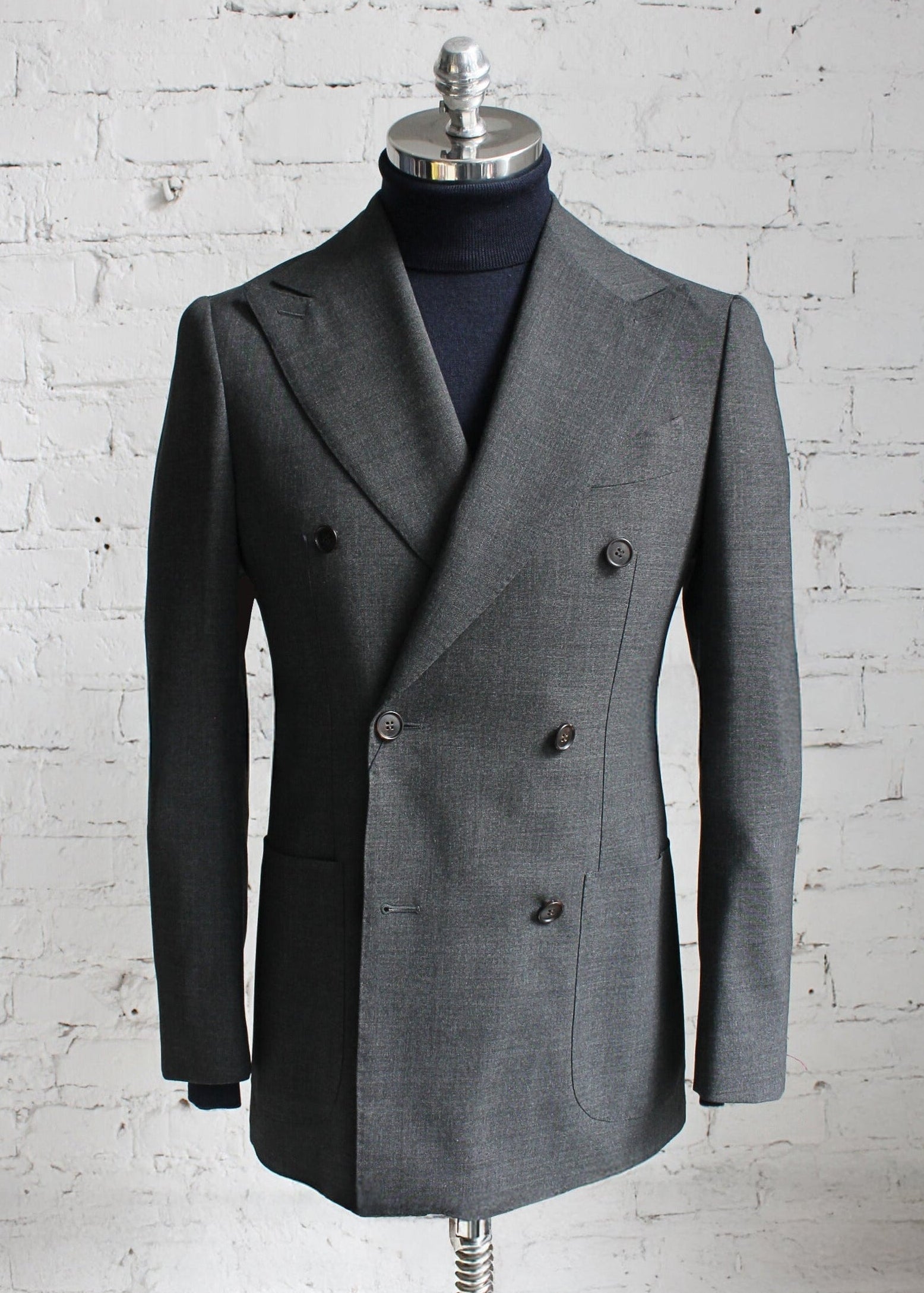SUITSUPPLY - GRAFITOWA Marynarka DWURZĘDOWA – HAVANA – 100% wool (TRAVELLER) BY CERRUTI (48, 48long, 48 short)