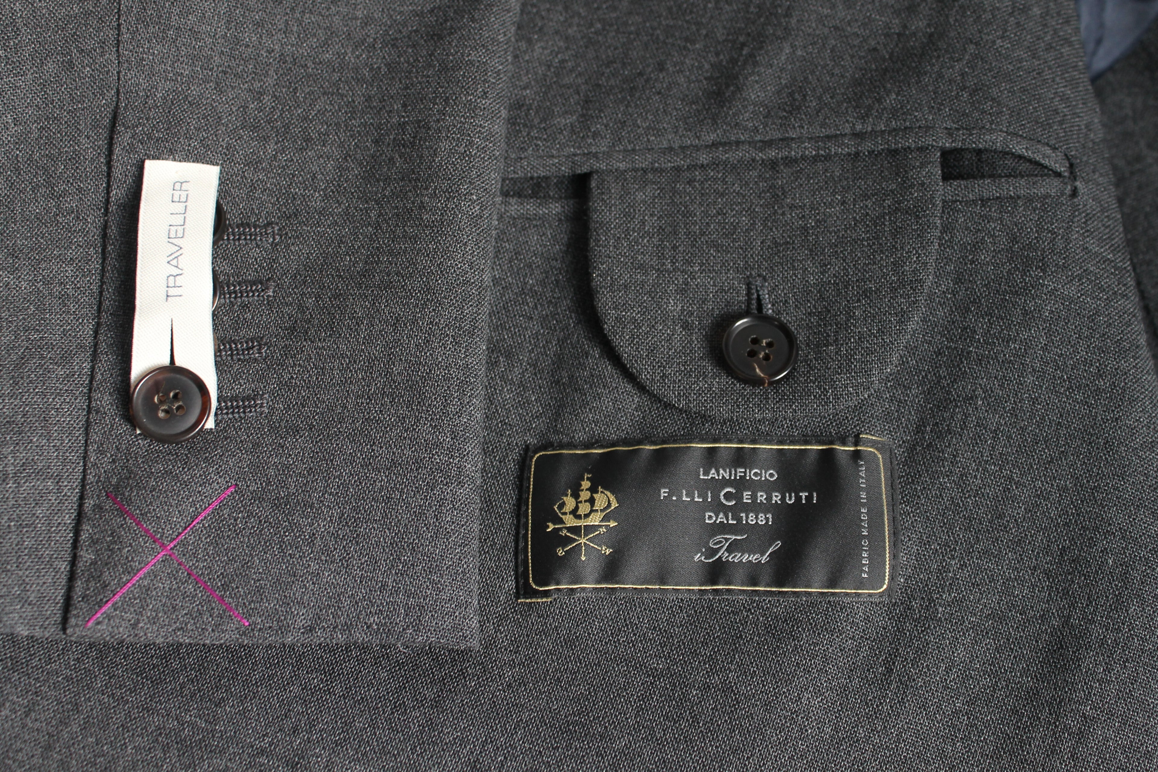 SUITSUPPLY - GRAFITOWA Marynarka DWURZĘDOWA – HAVANA – 100% wool (TRAVELLER) BY CERRUTI (48, 48long, 48 short)
