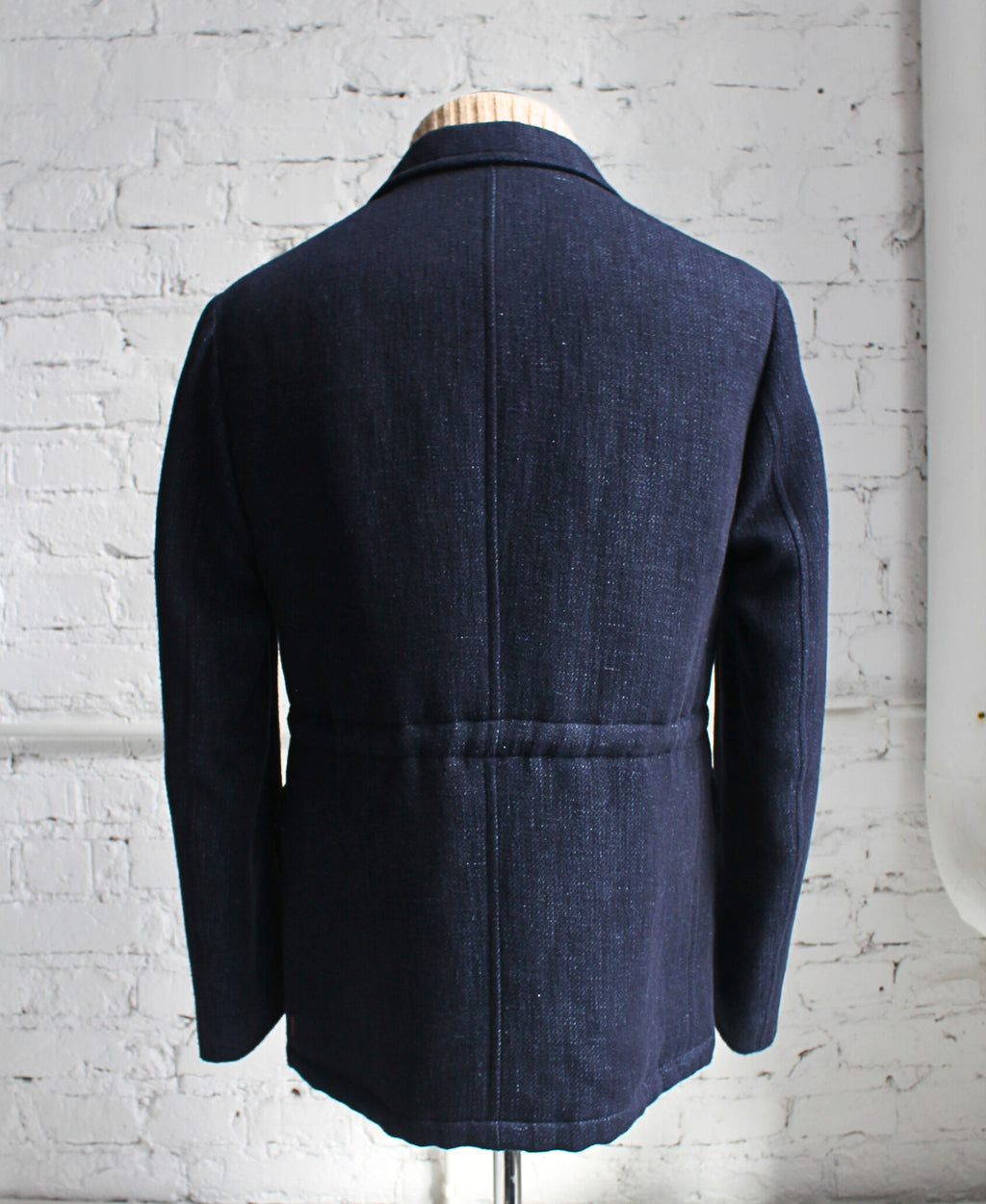 the gigi - granatowa Włoska kurtka overshirt - wool&cotton (46)